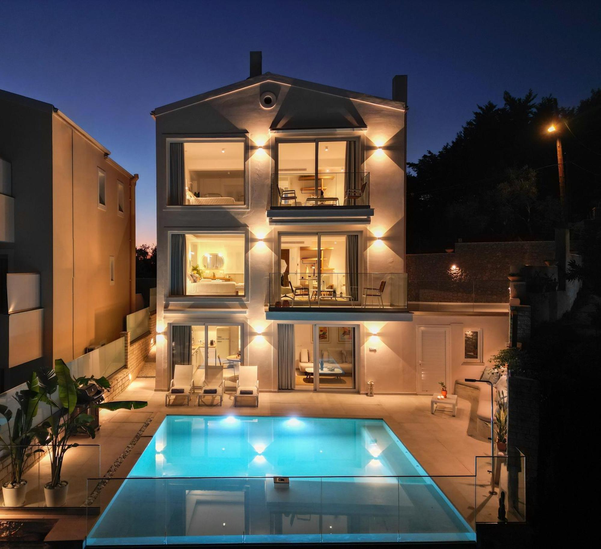 Achillion Luxury Corfu Villa & Suites Perama  Bagian luar foto